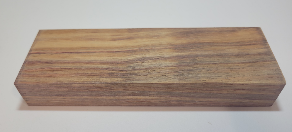 Canary wood block stabilized