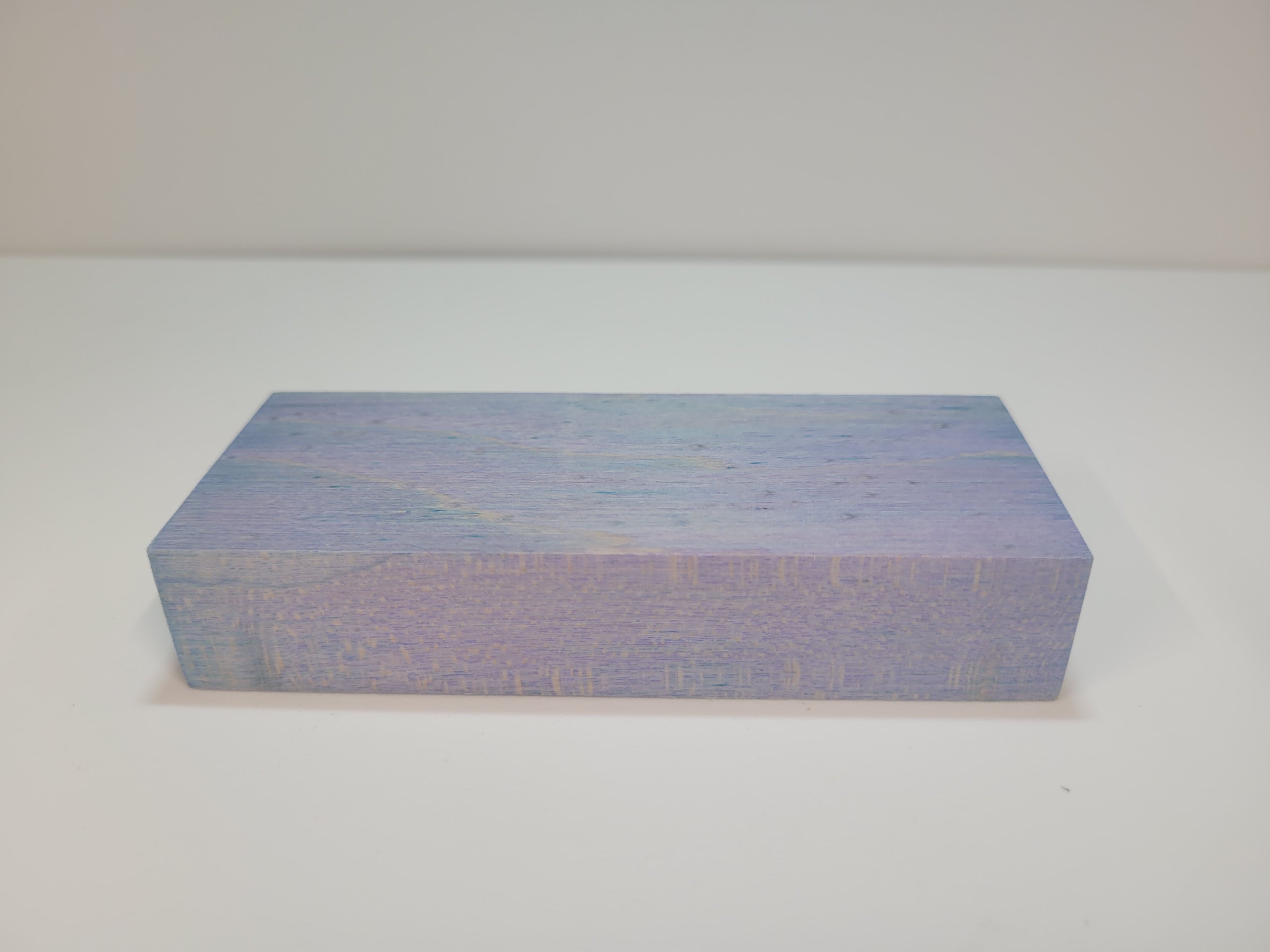 Blue and purple dyed Birdseye maple - stabilized