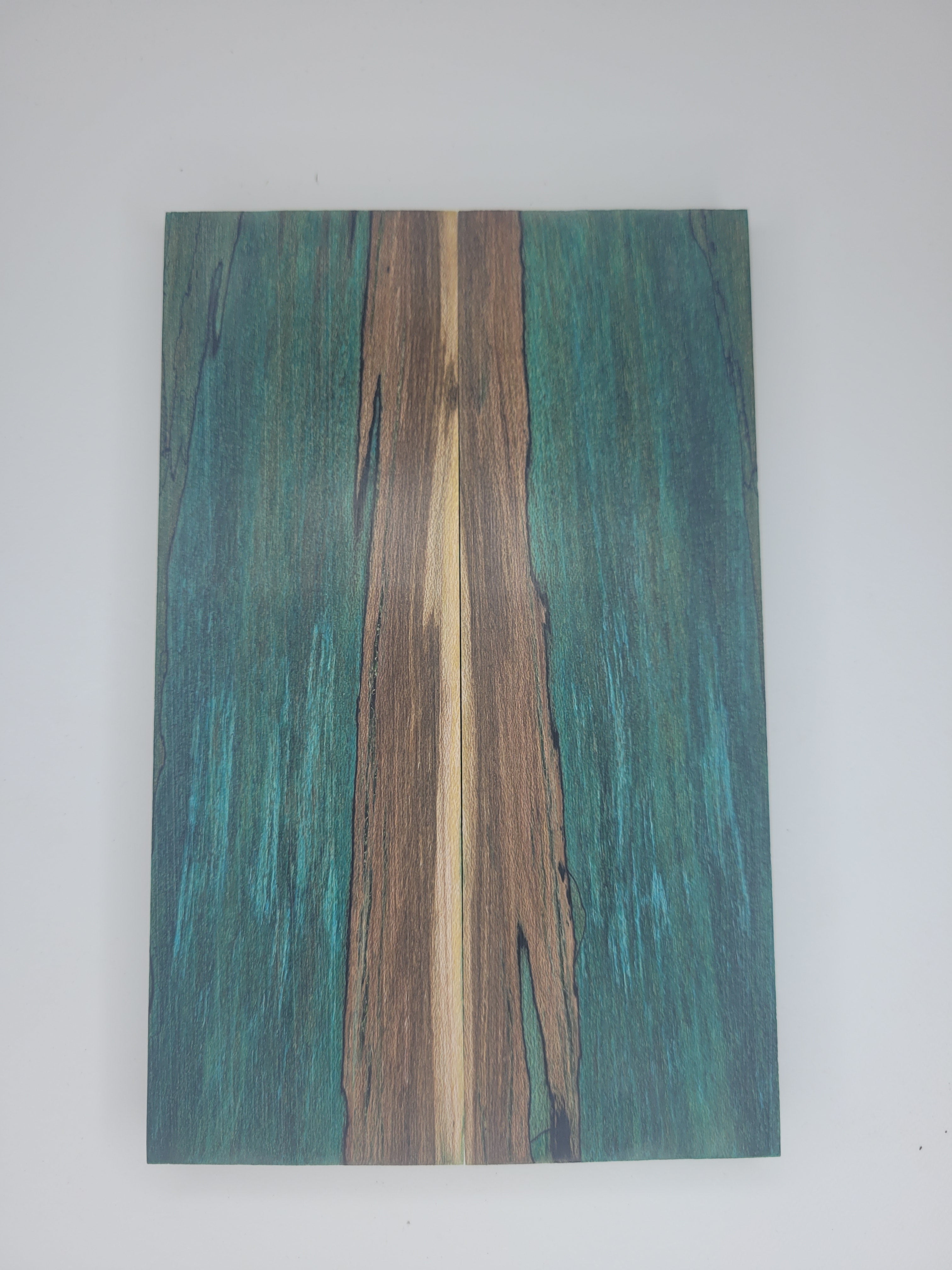 Spalted Maple - green & gold dyed