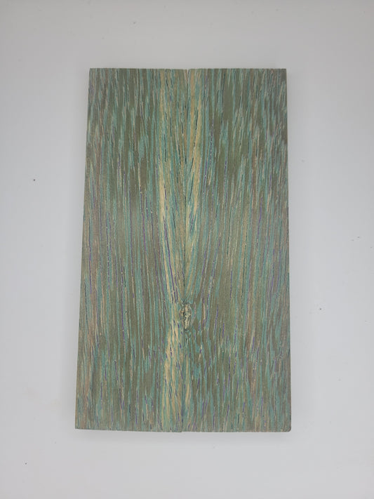 Lati wood-stabilized -  green and purple dyed scale