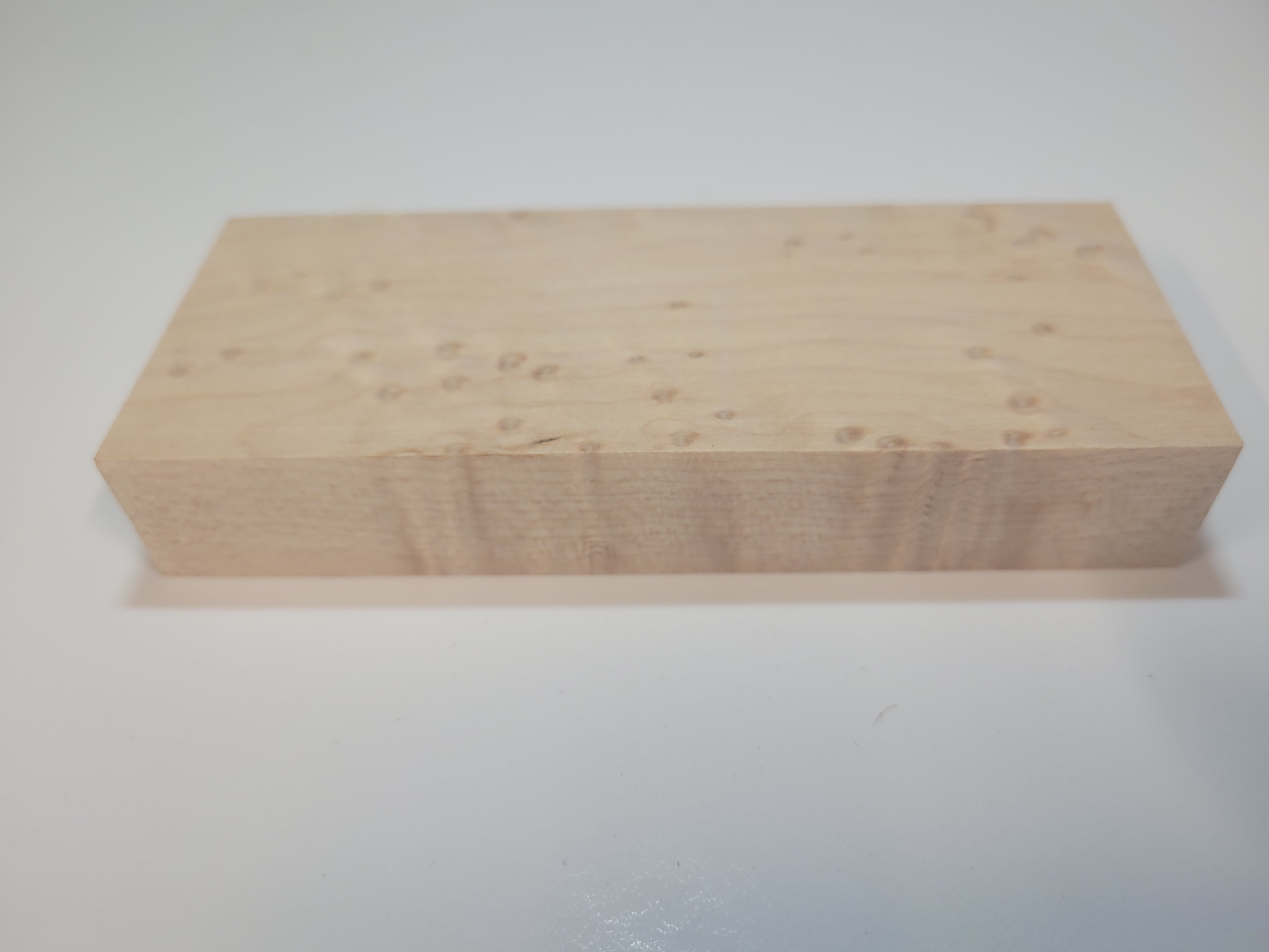Birds eye maple natural stabilized block
