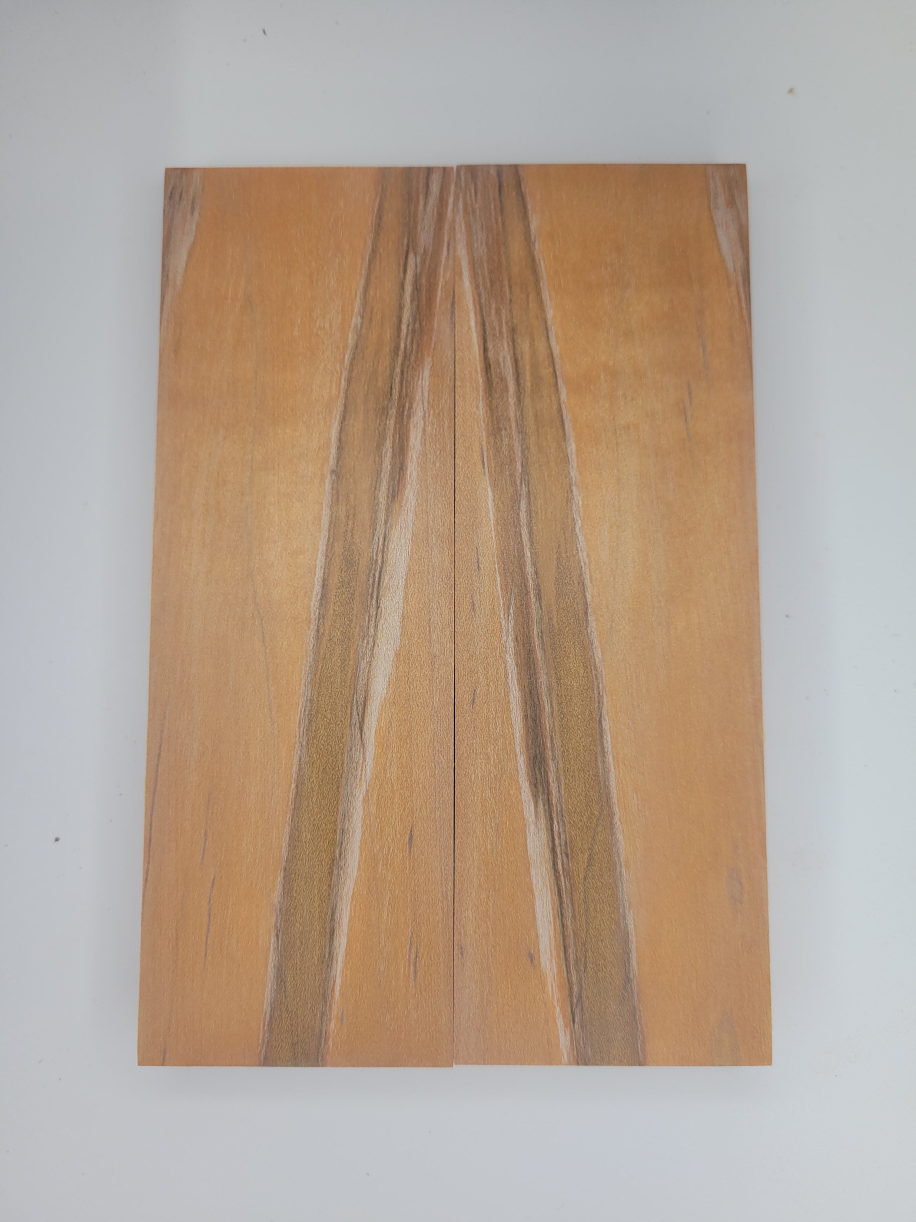 Ambrosia maple stabilized - orange dye scales