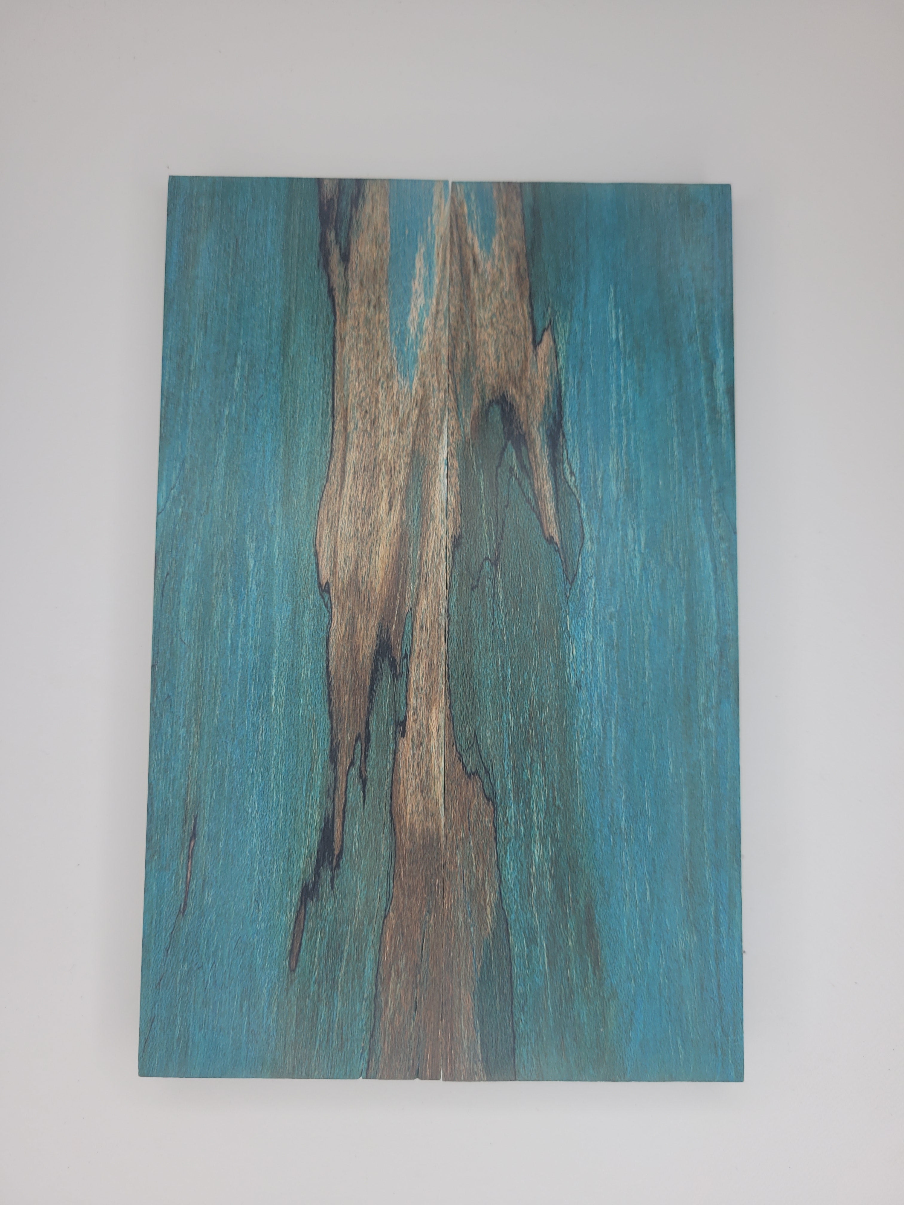 Spalted Maple-blue dye