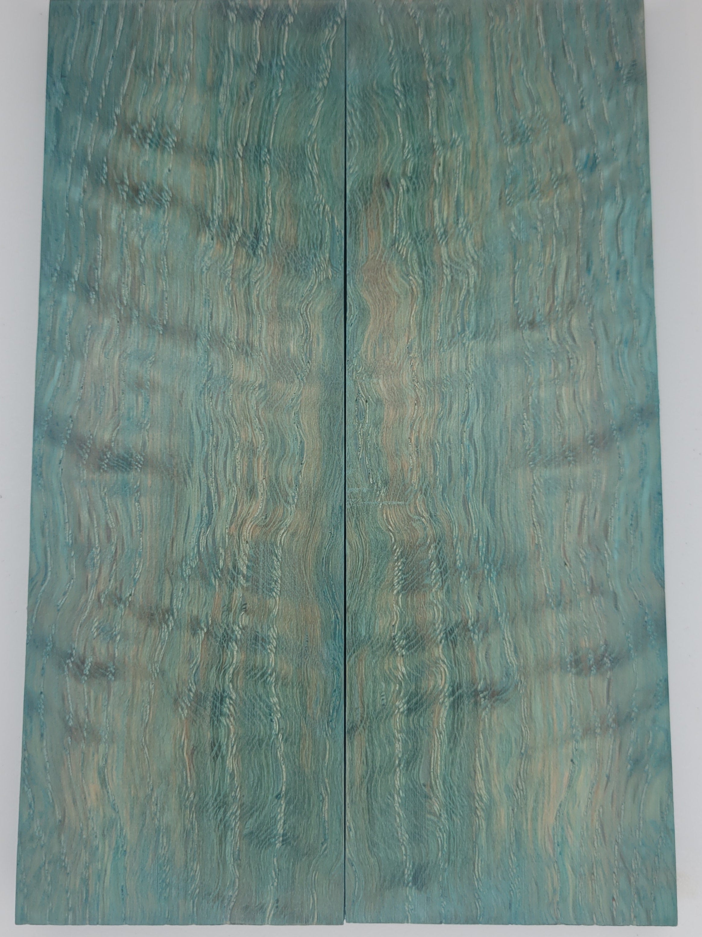 white oak - stabilized - blue dyed scale