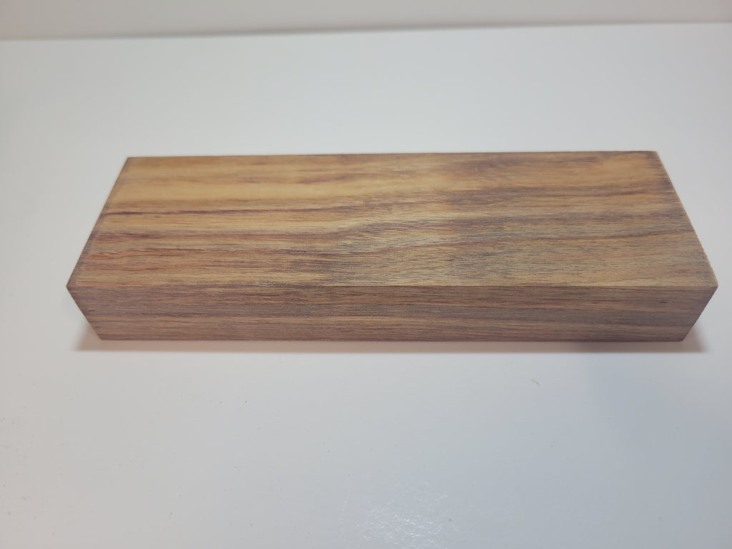 Canary wood block stabilized