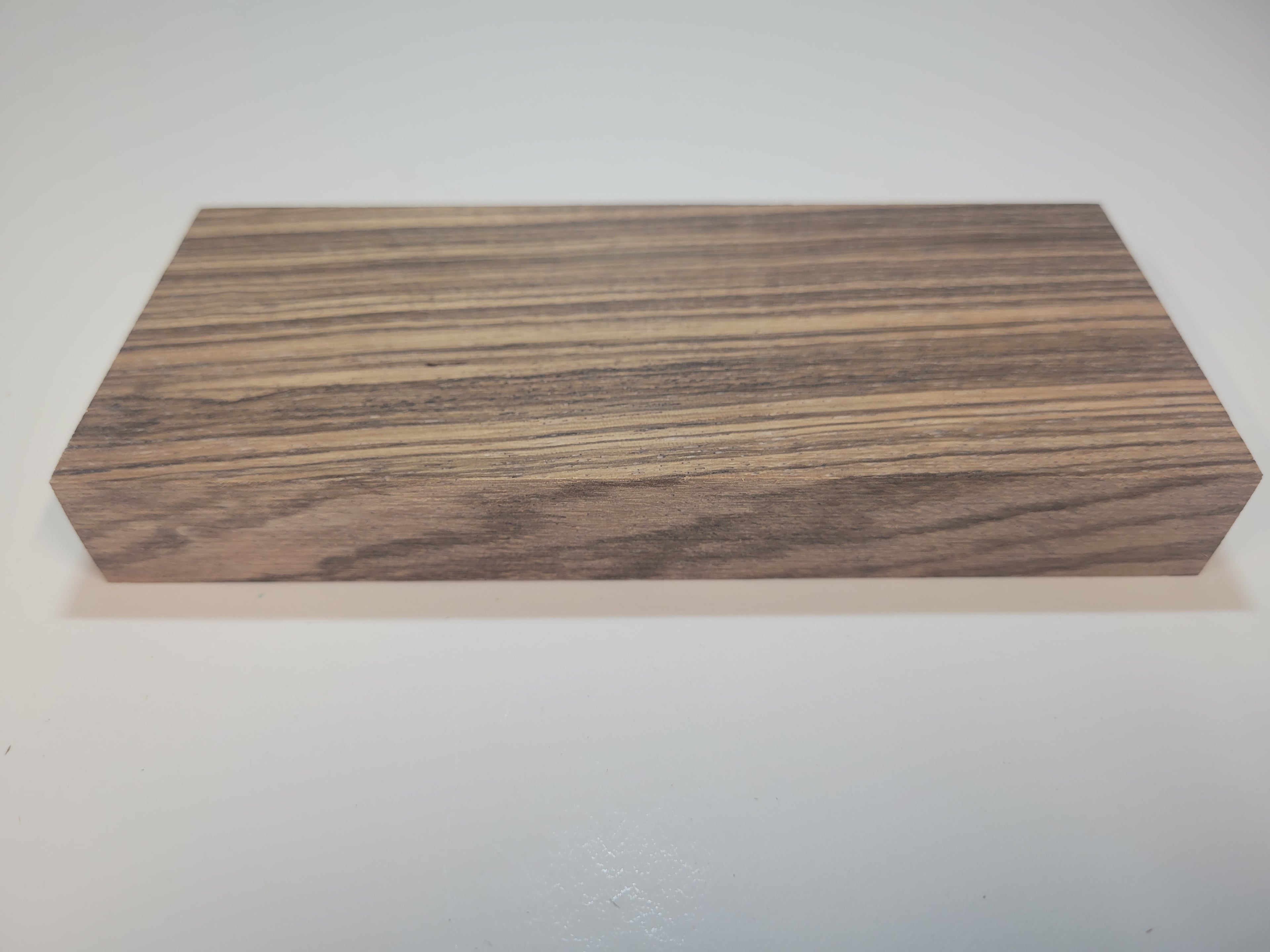 Zebra wood block stabilized