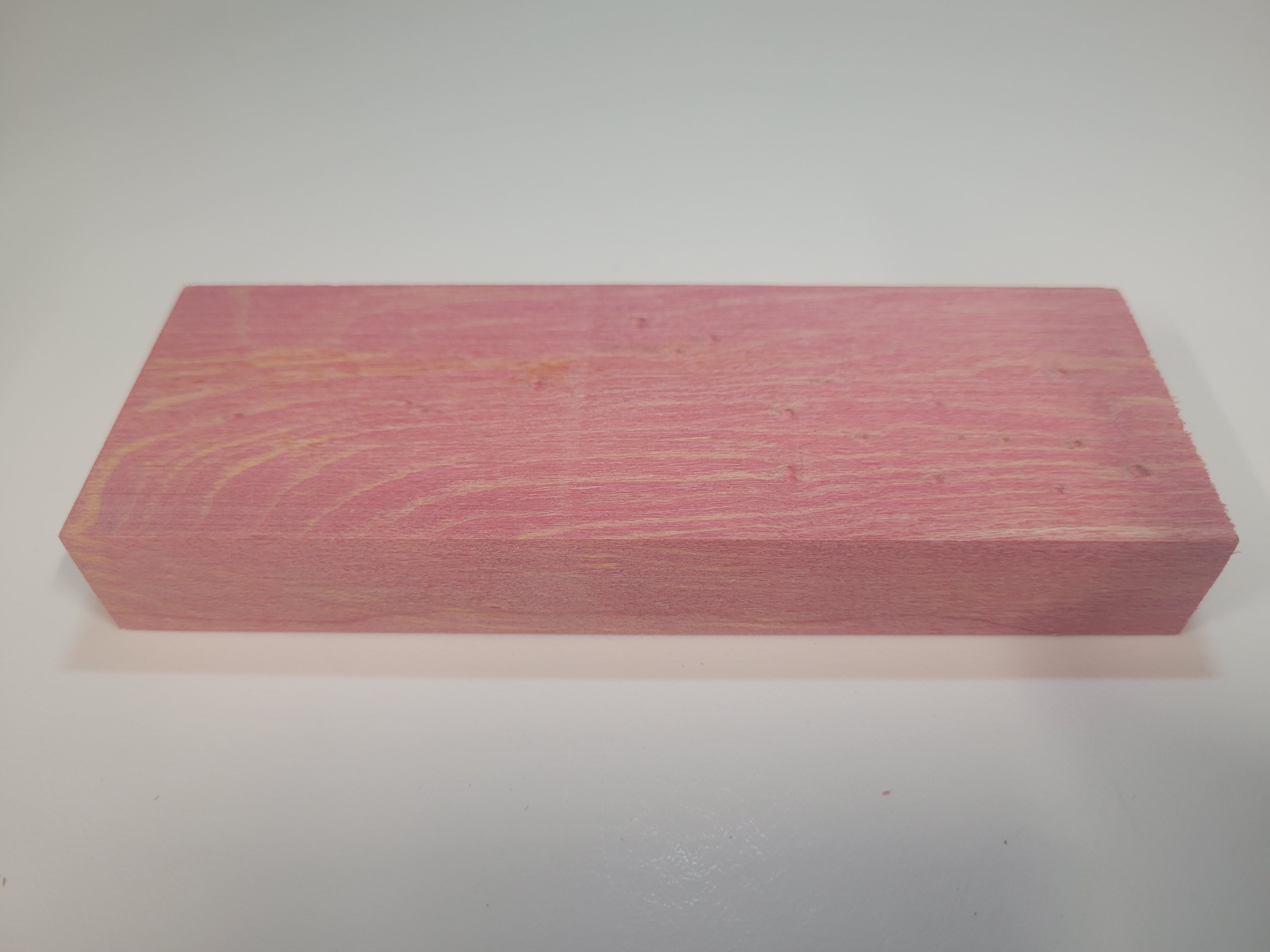 Red and orange dyed Maple - stabilized