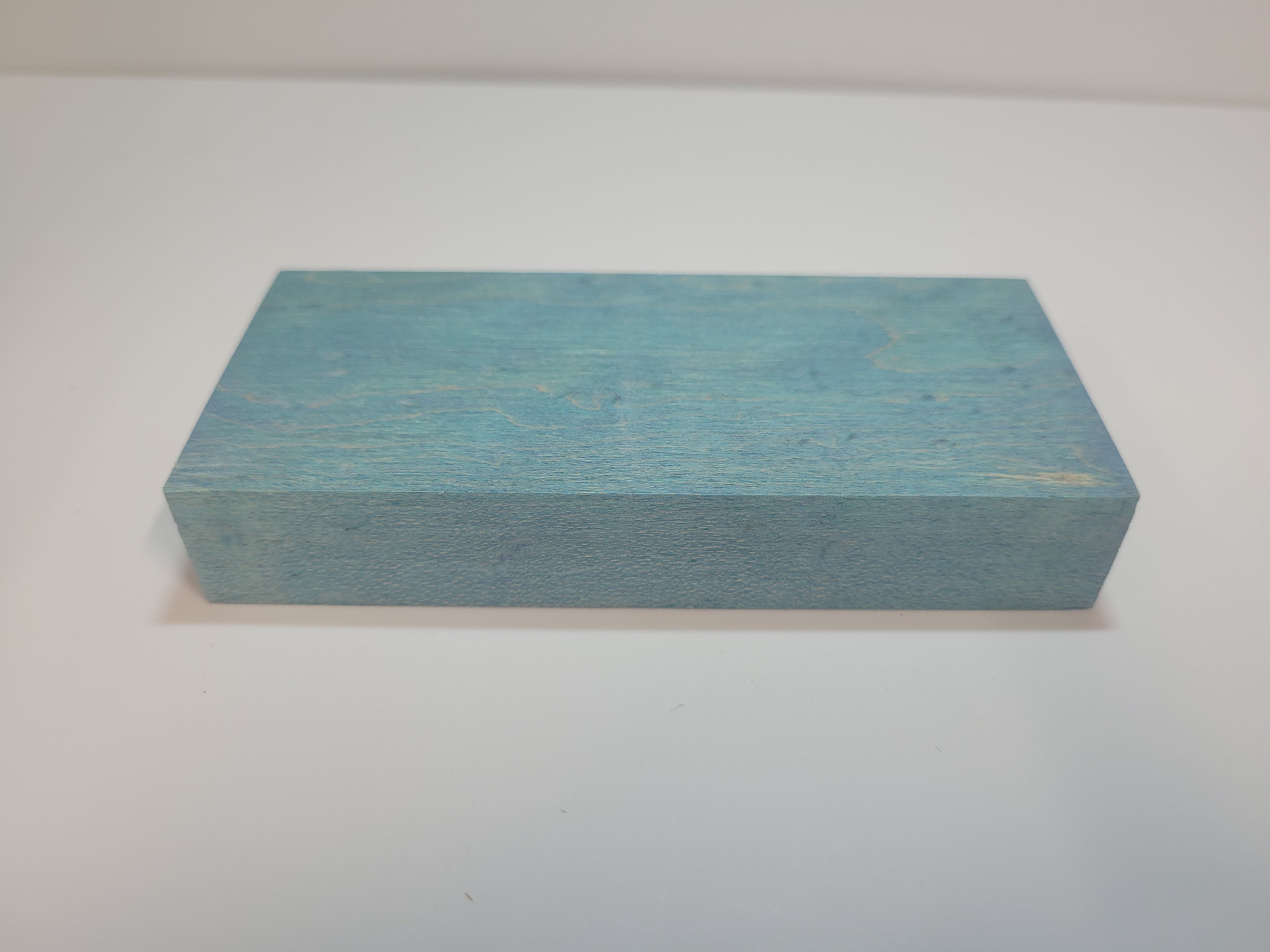 Blue dyed maple - stabilized