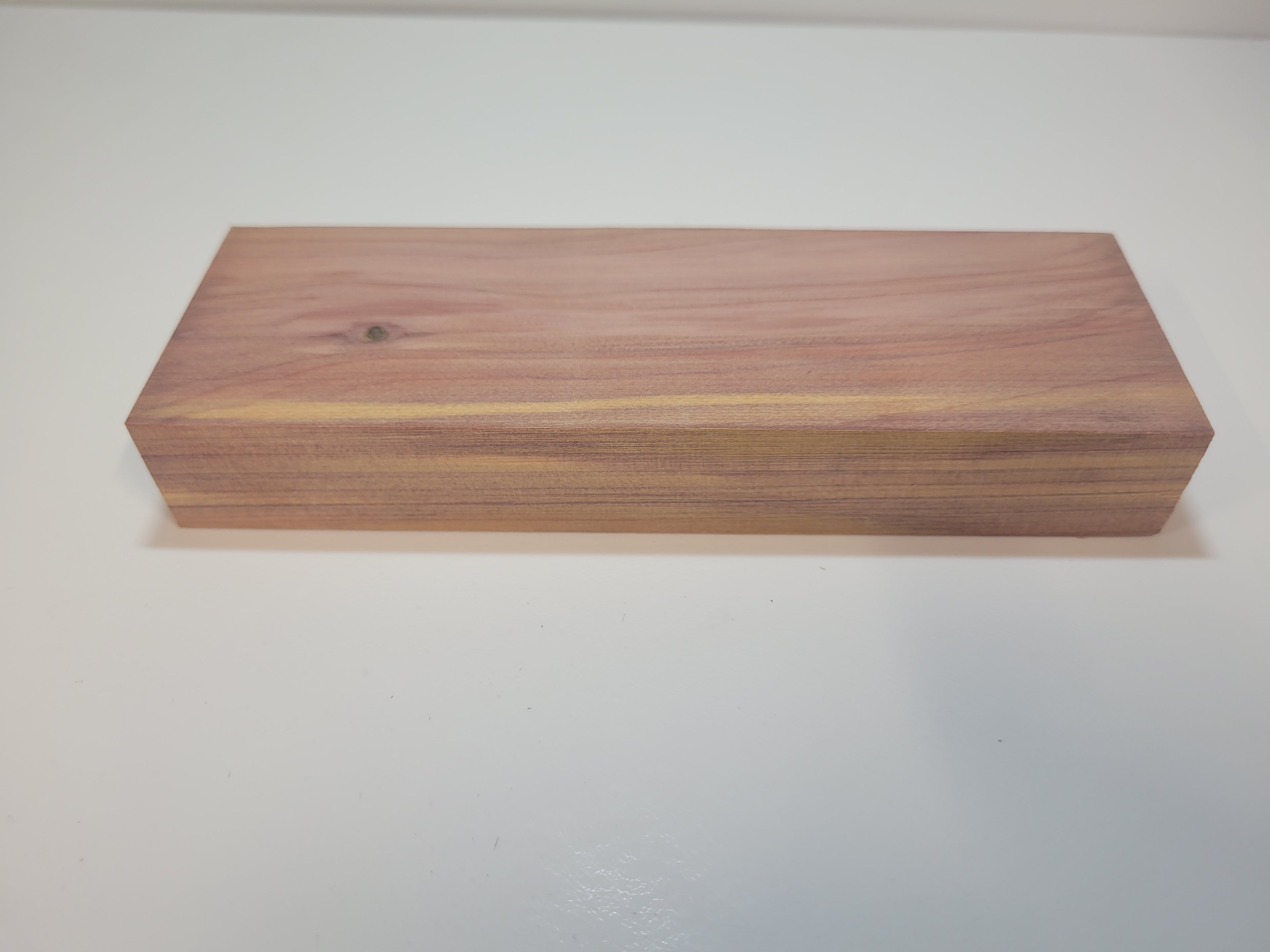 Red cedar block stabilized