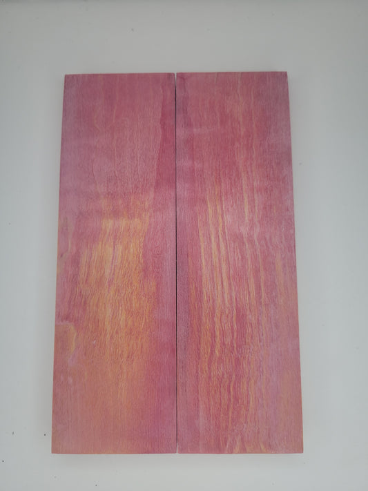 Maple - stabilized - "sunrise" dyed scale